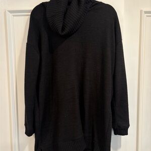 Women’s Black Cowl Neck Sweater Dress